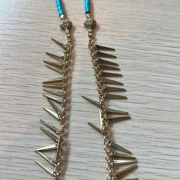 Jenny Bird turquoise palm rope necklace - Picture 6 of 7